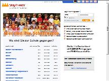 Bild der Webseite von StayFriends