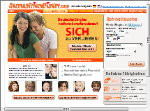 Bild der Webseite von German Friend Finder.com