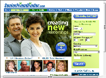 Bild der Webseite von Senior Friend Finder.com